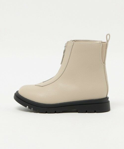 green label relaxing/グリーンレーベル リラクシング センタージップ ショートブーツ / キッズ 17cm-23cm BEIGE 18cm
