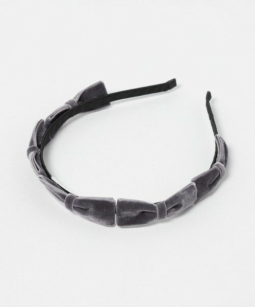 green label relaxing/グリーンレーベル リラクシング ＜MILK×SODA＞リボン カチューシャ / キッズ MD. GRAY FREE