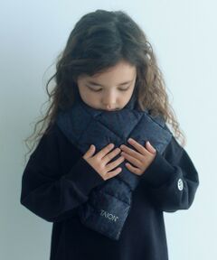 green label relaxing / グリーンレーベル リラクシング マフラー・ショール・スヌード・ストール | ＜TAION＞ベーシック ダウンマフラー（レオパード） / キッズ