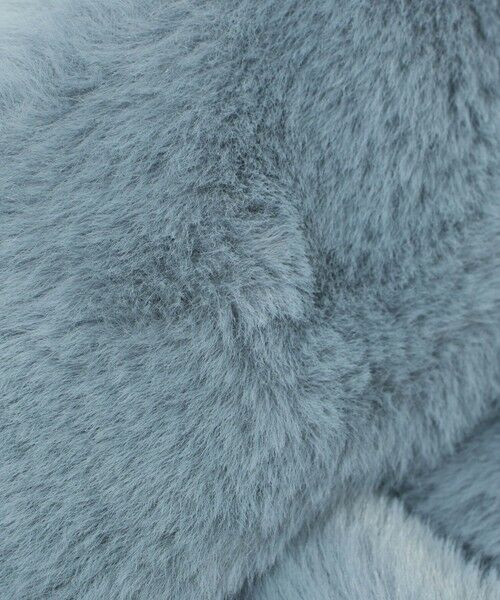 green label relaxing / グリーンレーベル リラクシング マフラー・ショール・スヌード・ストール | フェイクファー フラワーモチーフ マフラー | 詳細7