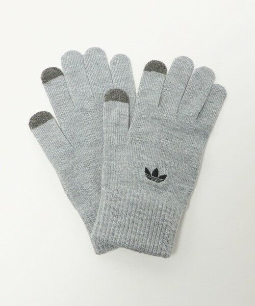 green label relaxing/グリーンレーベル リラクシング ＜adidas Originals＞アディカラー スマートフォン グローブ / 手袋 MD. GRAY S