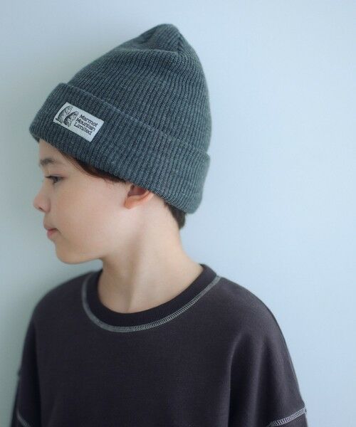green label relaxing/グリーンレーベル リラクシング ＜Marmot＞ニットキャップ / ニット帽 / キッズ DK. GRAY FREE