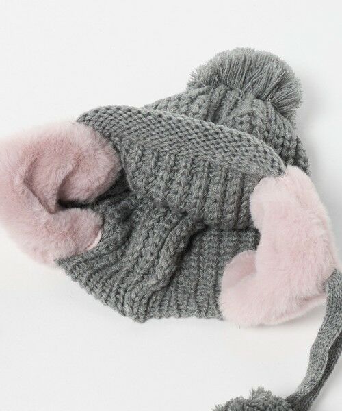 green label relaxing / グリーンレーベル リラクシング ニットキャップ | ハートモチーフ ニットキャップ / 帽子 / キッズ | 詳細6