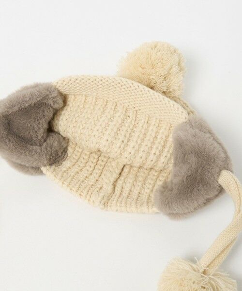 green label relaxing / グリーンレーベル リラクシング ニットキャップ | ハートモチーフ ニットキャップ / 帽子 / キッズ | 詳細9