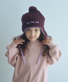 green label relaxing / グリーンレーベル リラクシング ニットキャップ | リボン ニットキャップ / キッズ