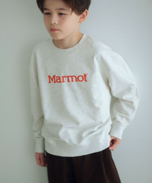 green label relaxing/グリーンレーベル リラクシング 【別注】<Marmot>スウェット / トレーナー / キッズ 140cm-160cm LT. GRAY 160cm