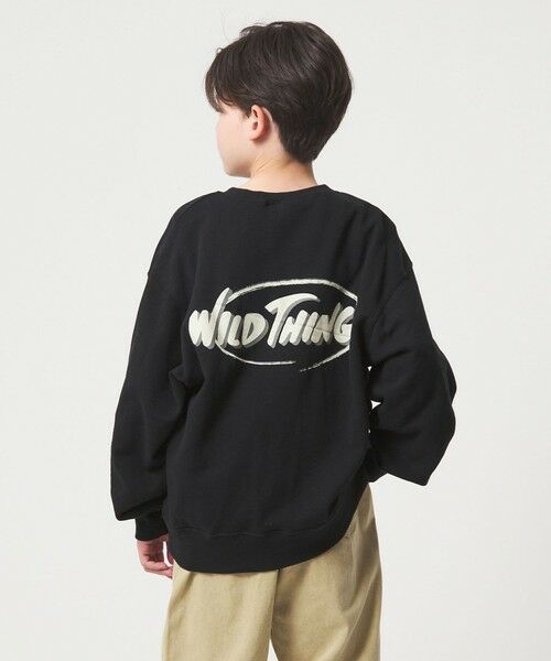 green label relaxing / グリーンレーベル リラクシング スウェット | 【別注】＜WILD THINGS＞ロゴスウェット /トレーナー / キッズ 140cm-160cm | 詳細1
