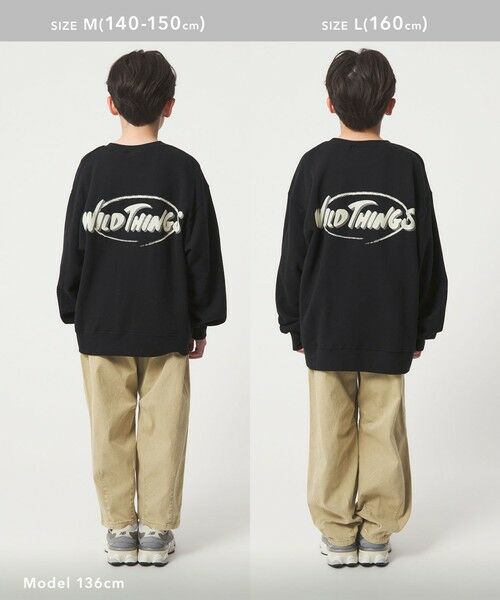 green label relaxing / グリーンレーベル リラクシング スウェット | 【別注】＜WILD THINGS＞ロゴスウェット /トレーナー / キッズ 140cm-160cm | 詳細5