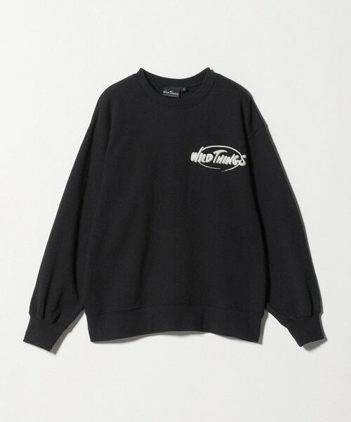 green label relaxing/グリーンレーベル リラクシング 【別注】<WILD THINGS>ロゴスウェット /トレーナー / キッズ 140cm-160cm BLACK 160cm(L)