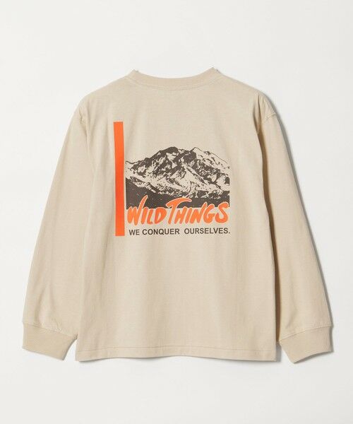 green label relaxing / グリーンレーベル リラクシング カットソー | ＜WILD THINGS＞プリント ロングTシャツ / キッズ 140cm-160cm | 詳細1