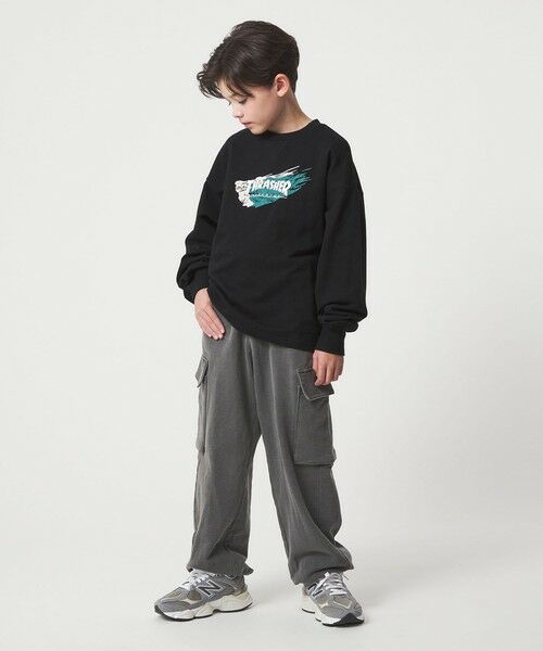 green label relaxing / グリーンレーベル リラクシング スウェット | 【別注】＜THRASHER＞プリントスウェット / トレーナー / キッズ  140cm-160cm | 詳細2
