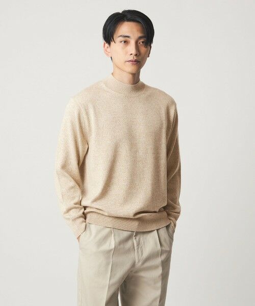 green label relaxing/グリーンレーベル リラクシング シルク ミックス モックネック ニット BEIGE XL green label relaxing/グリーンレーベル リラクシング シルク ミックス モックネック ニット BEIGE XL