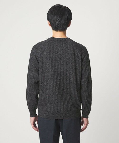 green label relaxing / グリーンレーベル リラクシング ニット・セーター | シルク ミックス リブ クルーネック ニット | 詳細10