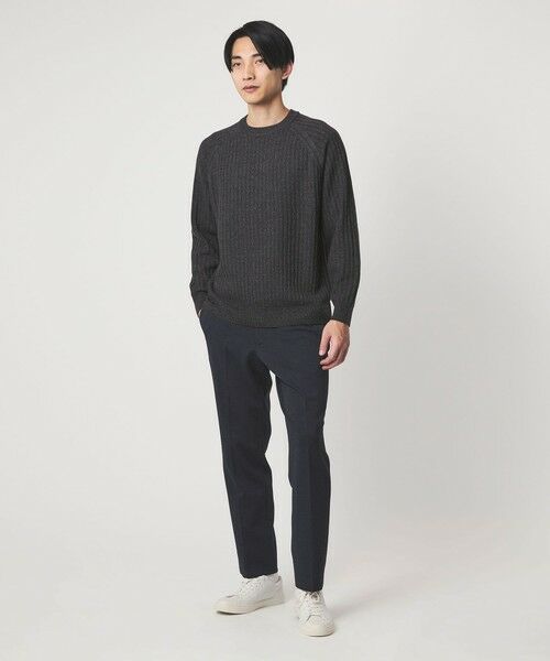 green label relaxing / グリーンレーベル リラクシング ニット・セーター | シルク ミックス リブ クルーネック ニット | 詳細5