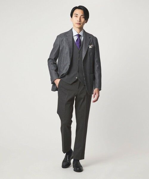 green label relaxing / グリーンレーベル リラクシング スラックス・ドレスパンツ | エブリット TRPU ジャカード ジャージー スタンダード イージー スラックス -ウォッシャブル・ストレッチ- | 詳細1