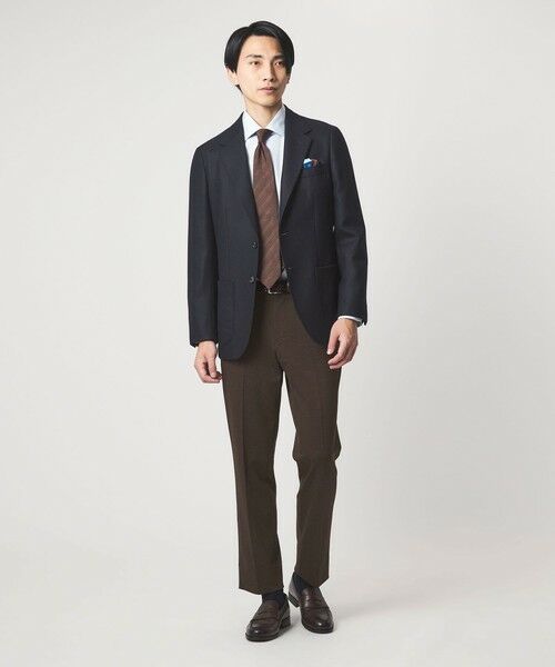 green label relaxing / グリーンレーベル リラクシング スラックス・ドレスパンツ | エブリット TRPU ジャカード ジャージー スタンダード イージー スラックス -ウォッシャブル・ストレッチ- | 詳細7