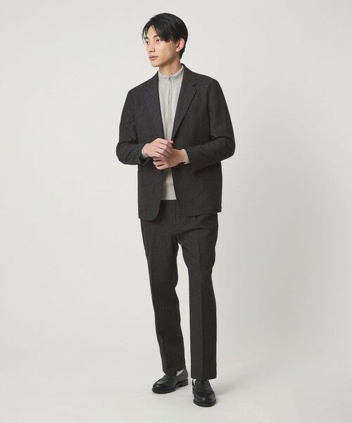 green label relaxing / グリーンレーベル リラクシング スラックス・ドレスパンツ | DC W/LI デニムライク ワイド 1プリーツ イージーパンツ | 詳細1