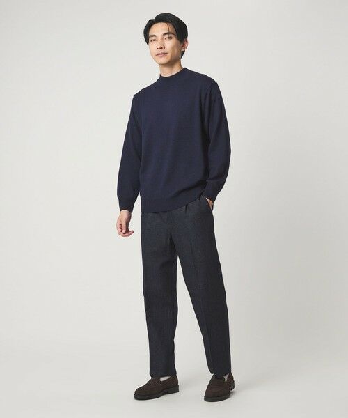 green label relaxing / グリーンレーベル リラクシング スラックス・ドレスパンツ | DC W/LI デニムライク ワイド 1プリーツ イージーパンツ | 詳細17