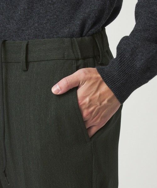 green label relaxing / グリーンレーベル リラクシング スラックス・ドレスパンツ | A+ ポリエステルツイード スタンダード イージー スラックス -ウォッシャブル・ストレッチ- | 詳細15