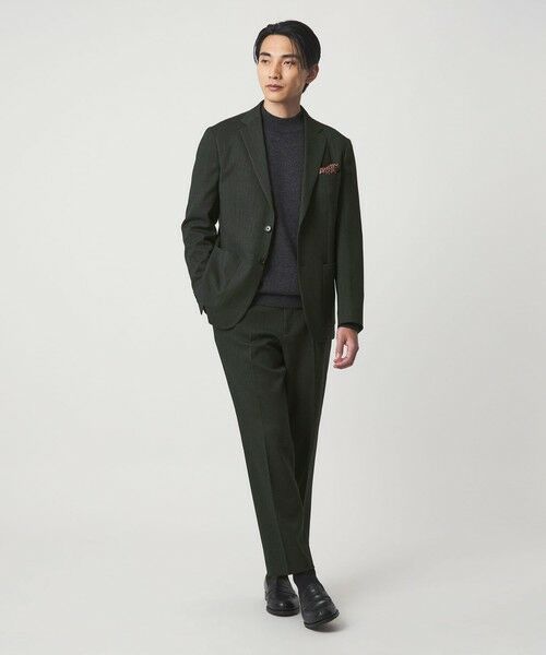 green label relaxing / グリーンレーベル リラクシング スラックス・ドレスパンツ | A+ ポリエステルツイード スタンダード イージー スラックス -ウォッシャブル・ストレッチ- | 詳細8