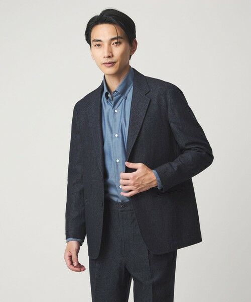 green label relaxing / グリーンレーベル リラクシング テーラードジャケット | DC W/LI デニムライク 3B 01 ジャケット | 詳細12