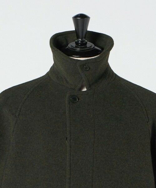 green label relaxing / グリーンレーベル リラクシング ステンカラーコート | Ballis バリス モッサー バルカラー ブラウン ステンカラーコート | 詳細11