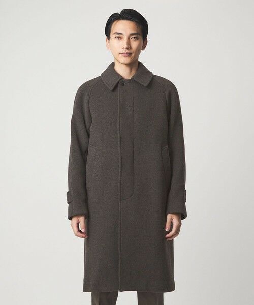 green label relaxing / グリーンレーベル リラクシング ステンカラーコート | Ballis バリス モッサー バルカラー ブラウン ステンカラーコート | 詳細3