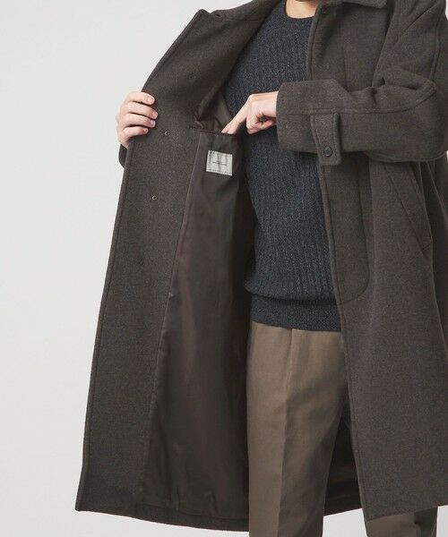 green label relaxing / グリーンレーベル リラクシング ステンカラーコート | Ballis バリス モッサー バルカラー ブラウン ステンカラーコート | 詳細6