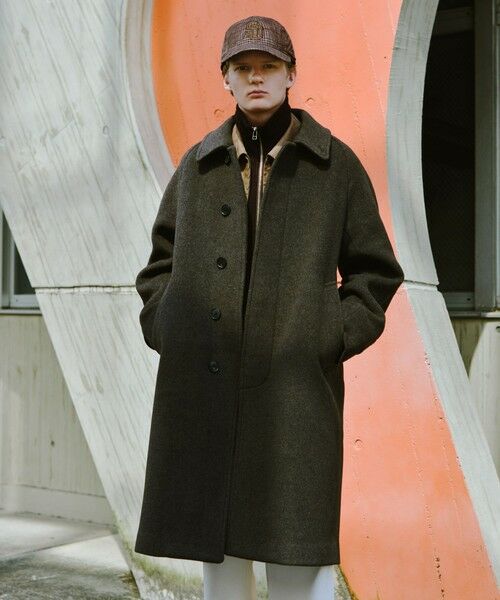 green label relaxing/グリーンレーベル リラクシング Ballis バリス モッサー バルカラー ブラウン ステンカラーコート DK. BROWN M green label relaxing/グリーンレーベル リラクシング Ballis バリス モッサー バルカラー ブラウン ステンカラーコート DK. BROWN M