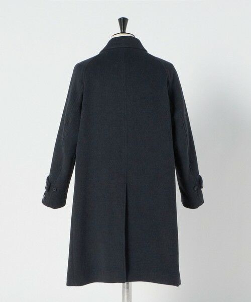 green label relaxing / グリーンレーベル リラクシング ステンカラーコート | Ballis バリス モッサー バルカラー ネイビー ステンカラーコート | 詳細1