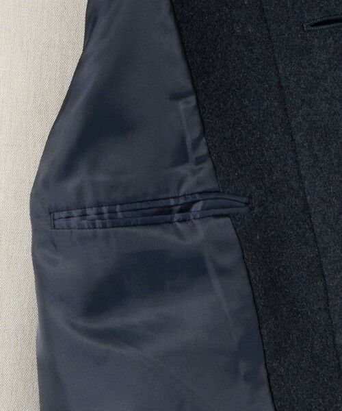 green label relaxing / グリーンレーベル リラクシング ステンカラーコート | Ballis バリス モッサー バルカラー ネイビー ステンカラーコート | 詳細11