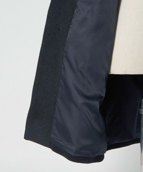 green label relaxing / グリーンレーベル リラクシング ステンカラーコート | Ballis バリス モッサー バルカラー ネイビー ステンカラーコート | 詳細19