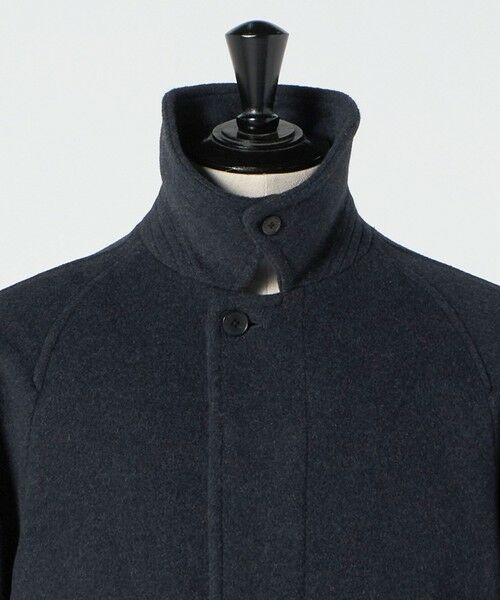 green label relaxing / グリーンレーベル リラクシング ステンカラーコート | Ballis バリス モッサー バルカラー ネイビー ステンカラーコート | 詳細3