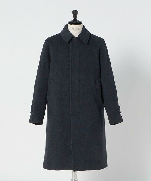 green label relaxing/グリーンレーベル リラクシング Ballis バリス モッサー バルカラー ネイビー ステンカラーコート NAVY L green label relaxing/グリーンレーベル リラクシング Ballis バリス モッサー バルカラー ネイビー ステンカラーコート NAVY L