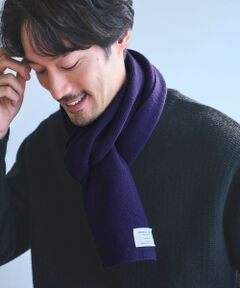 green label relaxing / グリーンレーベル リラクシング マフラー・ショール・スヌード・ストール | 【別注】＜Johnstons of Elgin＞GLR ウールカシミヤ リブ マフラー