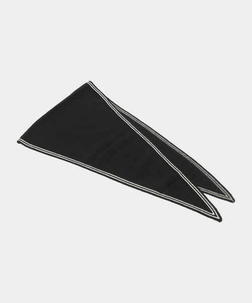 green label relaxing/グリーンレーベル リラクシング <Oats&Rice>ニット スカーフ BLACK FREE green label relaxing/グリーンレーベル リラクシング <Oats&Rice>ニット スカーフ BLACK FREE