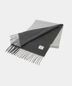 green label relaxing / グリーンレーベル リラクシング マフラー・ショール・スヌード・ストール | ＜North Peace＞シルク/WO/カシミヤ リバーシブル マフラー