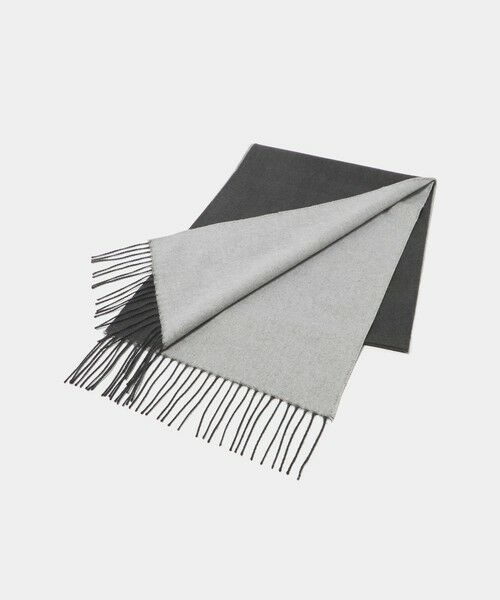 green label relaxing / グリーンレーベル リラクシング マフラー・ショール・スヌード・ストール | ＜North Peace＞シルク/WO/カシミヤ リバーシブル マフラー | 詳細1