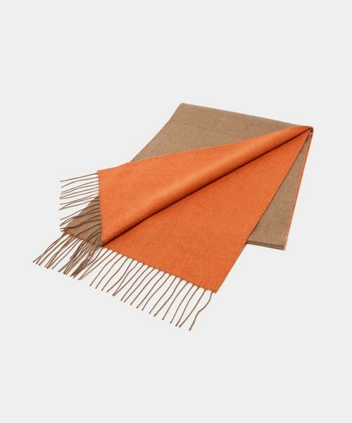 green label relaxing / グリーンレーベル リラクシング マフラー・ショール・スヌード・ストール | ＜North Peace＞シルク/WO/カシミヤ リバーシブル マフラー | 詳細7