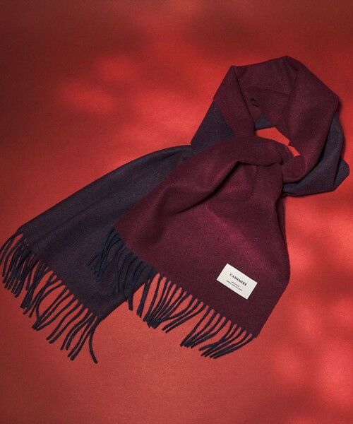 green label relaxing カシミヤ 100 リバー マフラー ¥12,980