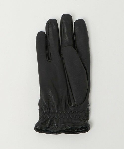 green label relaxing / グリーンレーベル リラクシング 手袋 | MOON ムーン ヘリンボーン×レザー グローブ -タッチパネル対応- | 詳細2