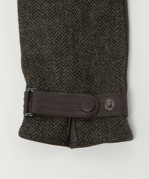 green label relaxing / グリーンレーベル リラクシング 手袋 | MOON ムーン ヘリンボーン×レザー グローブ -タッチパネル対応- | 詳細10