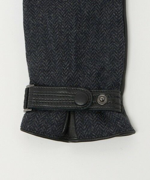 green label relaxing / グリーンレーベル リラクシング 手袋 | MOON ムーン ヘリンボーン×レザー グローブ -タッチパネル対応- | 詳細13