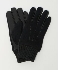 green label relaxing / グリーンレーベル リラクシング 手袋 | フランネル×ラムレザー グローブ -タッチパネル対応-