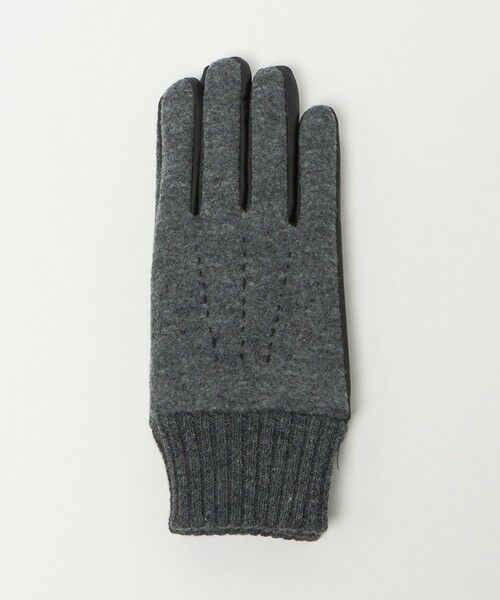 green label relaxing / グリーンレーベル リラクシング 手袋 | フランネル×ラムレザー グローブ -タッチパネル対応- | 詳細4