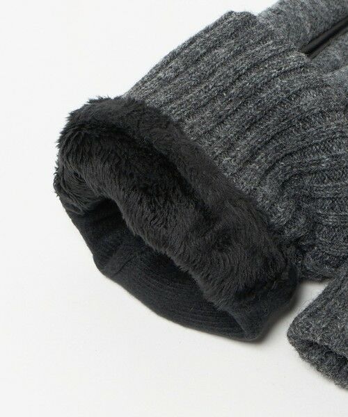 green label relaxing / グリーンレーベル リラクシング 手袋 | フランネル×ラムレザー グローブ -タッチパネル対応- | 詳細8