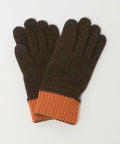 green label relaxing / グリーンレーベル リラクシング 手袋 | バイカラー ニット グローブ -タッチパネル対応-