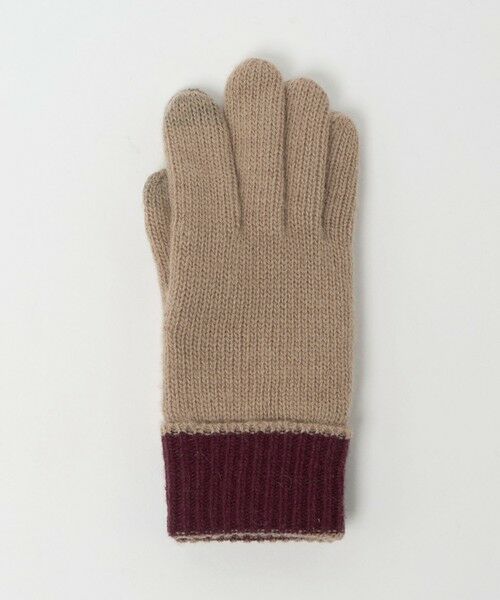 green label relaxing / グリーンレーベル リラクシング 手袋 | バイカラー ニット グローブ -タッチパネル対応- | 詳細3
