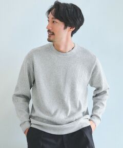 green label relaxing / グリーンレーベル リラクシング カットソー | メランジ ダブルフェイス クルーネック カットソー