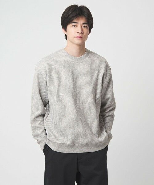 green label relaxing / グリーンレーベル リラクシング カットソー | メランジ ダブルフェイス クルーネック カットソー | 詳細11